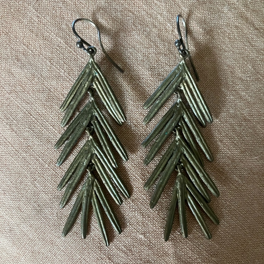 Michael Michaud bronze Rosemary Dangle Earrings